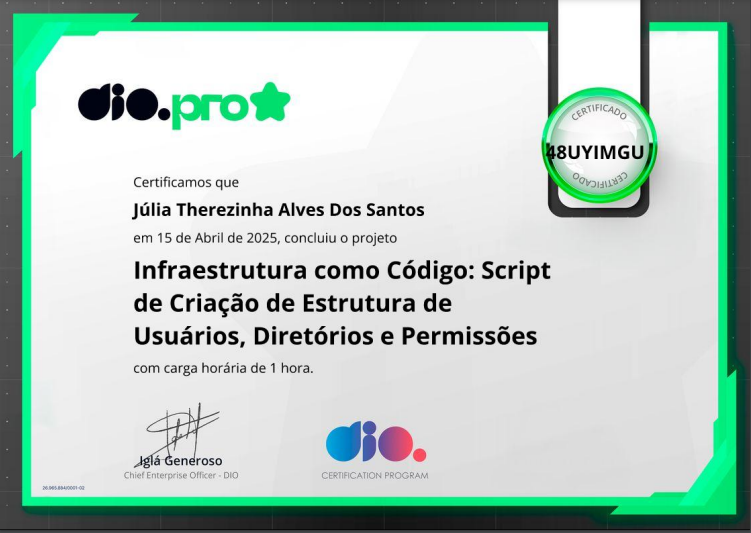 Infraestrutura como Código.